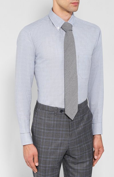 Хлопковая сорочка с воротником button down BRIONI, арт. SCAA0L/0703V, фото 4