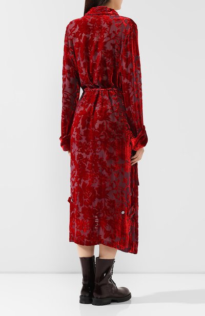 Платье из смеси вискозы и шелка ANN DEMEULEMEESTER, арт. 1902-2252-P-123-039, фото 4