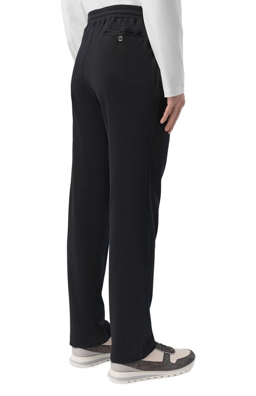 Хлопковые брюки Capobianco 20M708.BI00. Чёрный  20M708.BI00. Фото 4