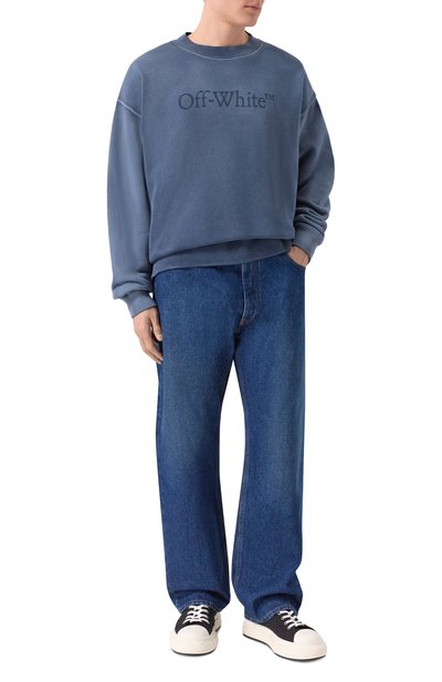 Хлопковый свитшот OFF-WHITE, арт. 0MBA054F25FLE008, фото 2