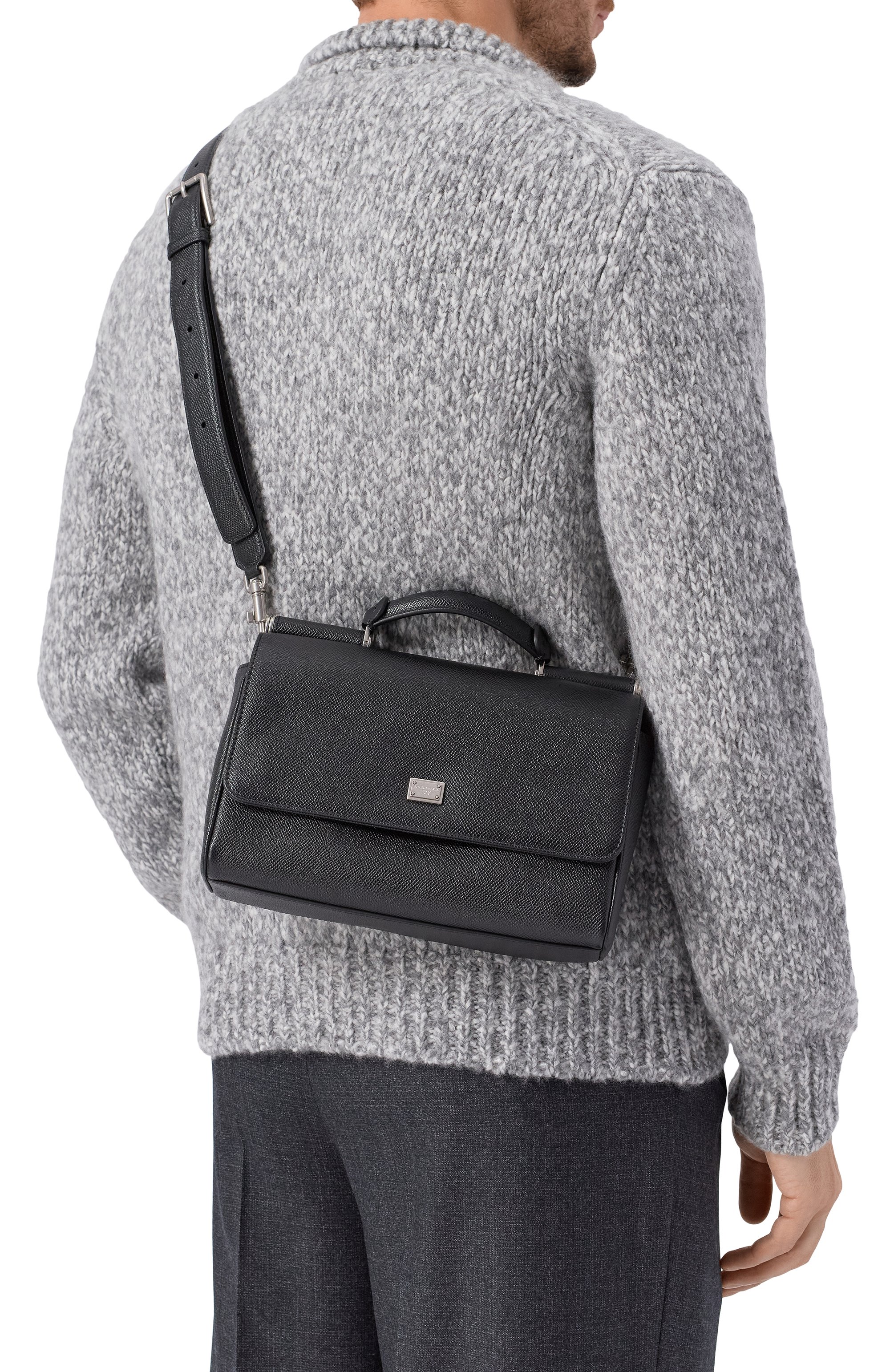 Сумка sicily DOLCE & GABBANA черного цвета по цене 241500 руб., арт. BM2516/BG065, фото 2 Сумка sicily DOLCE & GABBANA, арт. BM2516/BG065, фото 2