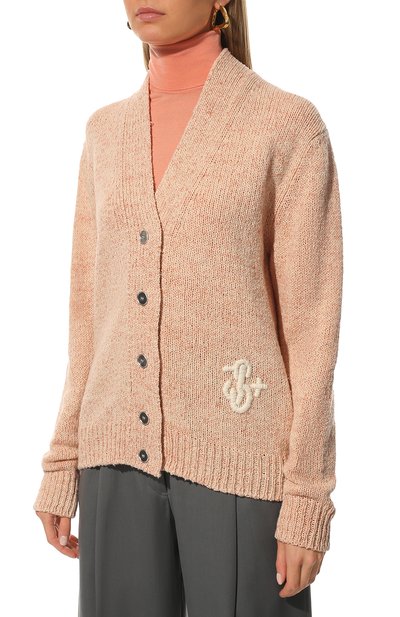 Кардиган из хлопка и шерсти JIL SANDER, арт. JPPU759505-WUY25028, фото 3