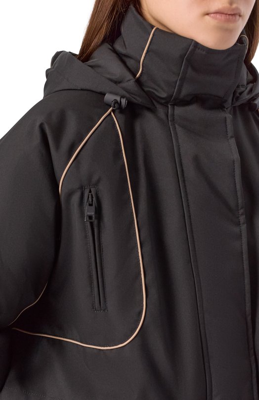 Утепленная парка MSGM 3942MDH01/257813 Чёрный  3942MDH01/257813 Фото 5