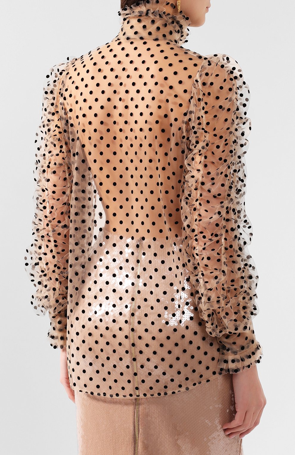 Блузка в горох DRIES VAN NOTEN, арт. 201-10718-9150, фото 4