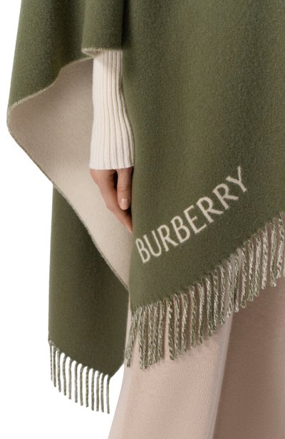 Накидка из шерсти и кашемира BURBERRY, арт. 8130428, фото 4