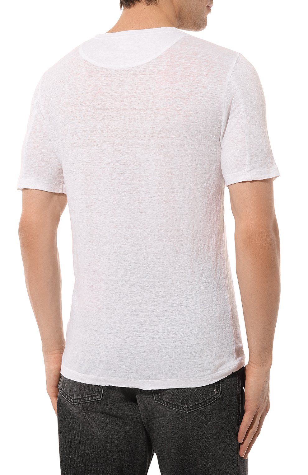 Льняная футболка 120% LINO, арт. Y0M7186/000E908/S00, фото 4