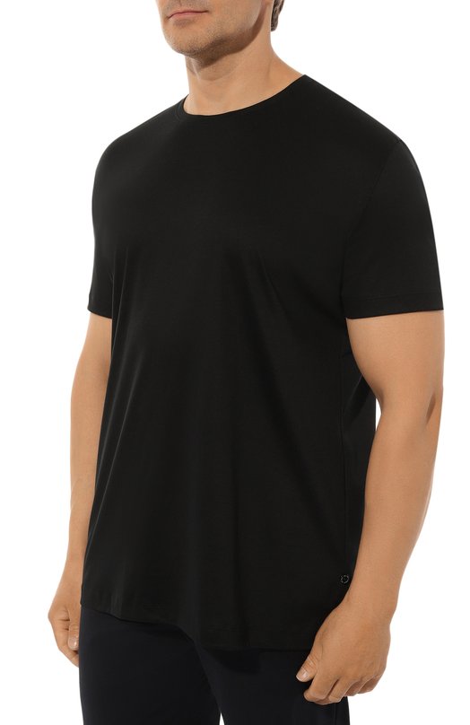 Хлопковая футболка Van Laack PAR0/180031/3XL Чёрный  PAR0/180031/3XL Фото 3