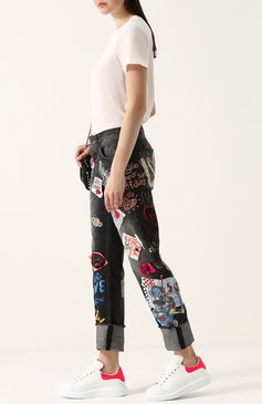 Кожаные кеды на массивной подошве ALEXANDER MCQUEEN, арт. 462214/WHQYC, фото 1