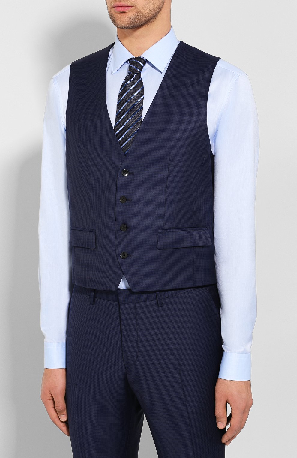 Шерстяной костюм-тройка BOSS, арт. 50417571, фото 4