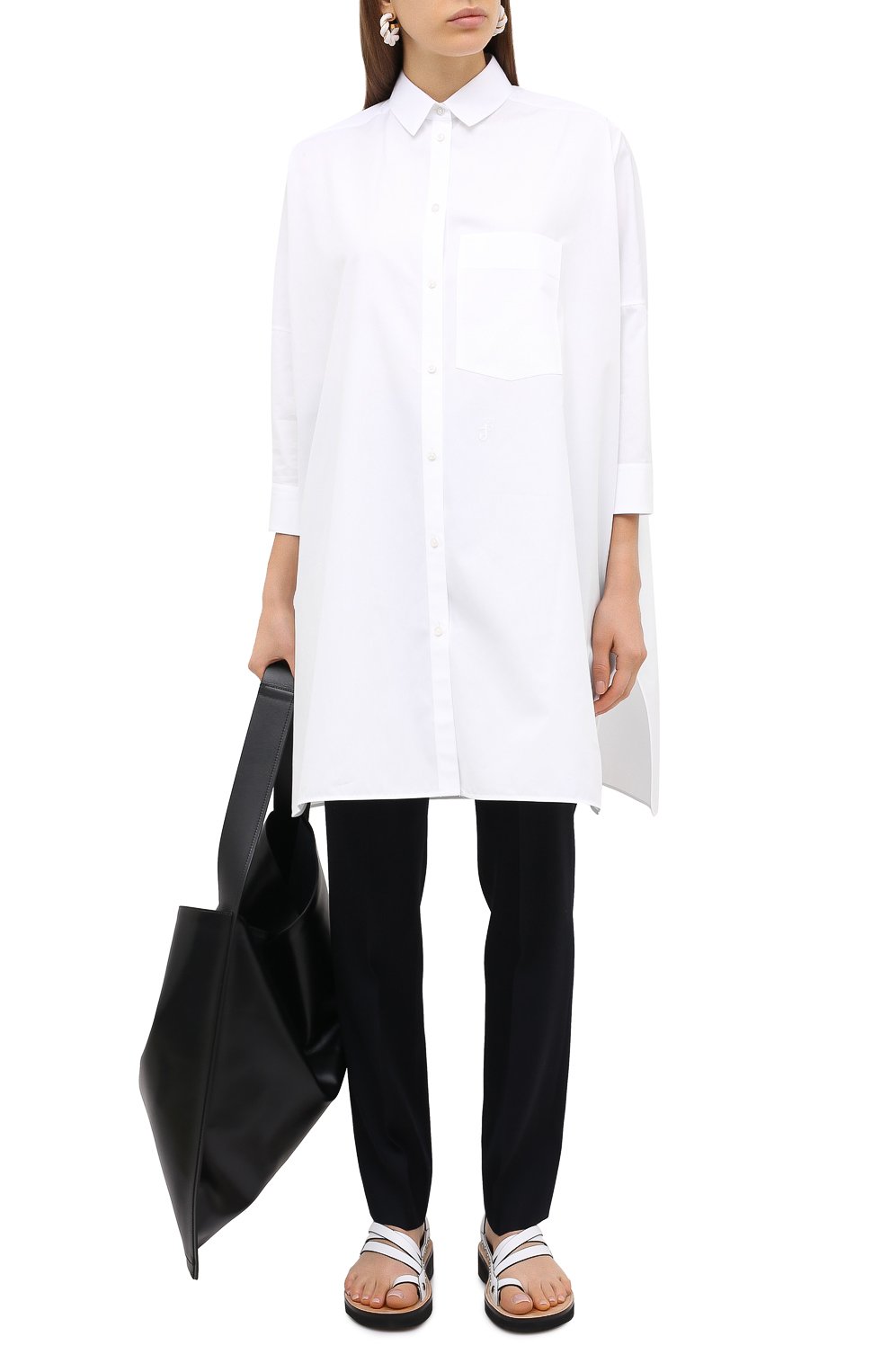Хлопковая рубашка JIL SANDER, арт. JSXR600605-WR244300, фото 2