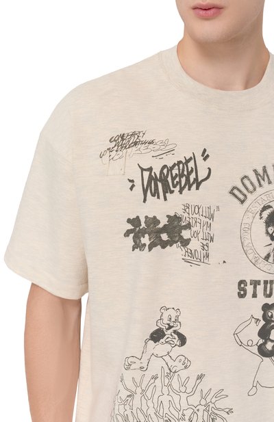 Хлопковая футболка DOMREBEL, арт. M VARSITY BEAR, фото 5