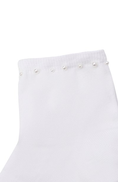Хлопковые носки STORY LORIS белого цвета по цене 4765 руб., арт. 30711_003, фото 2 Хлопковые носки STORY LORIS, арт. 30711_003, фото 2