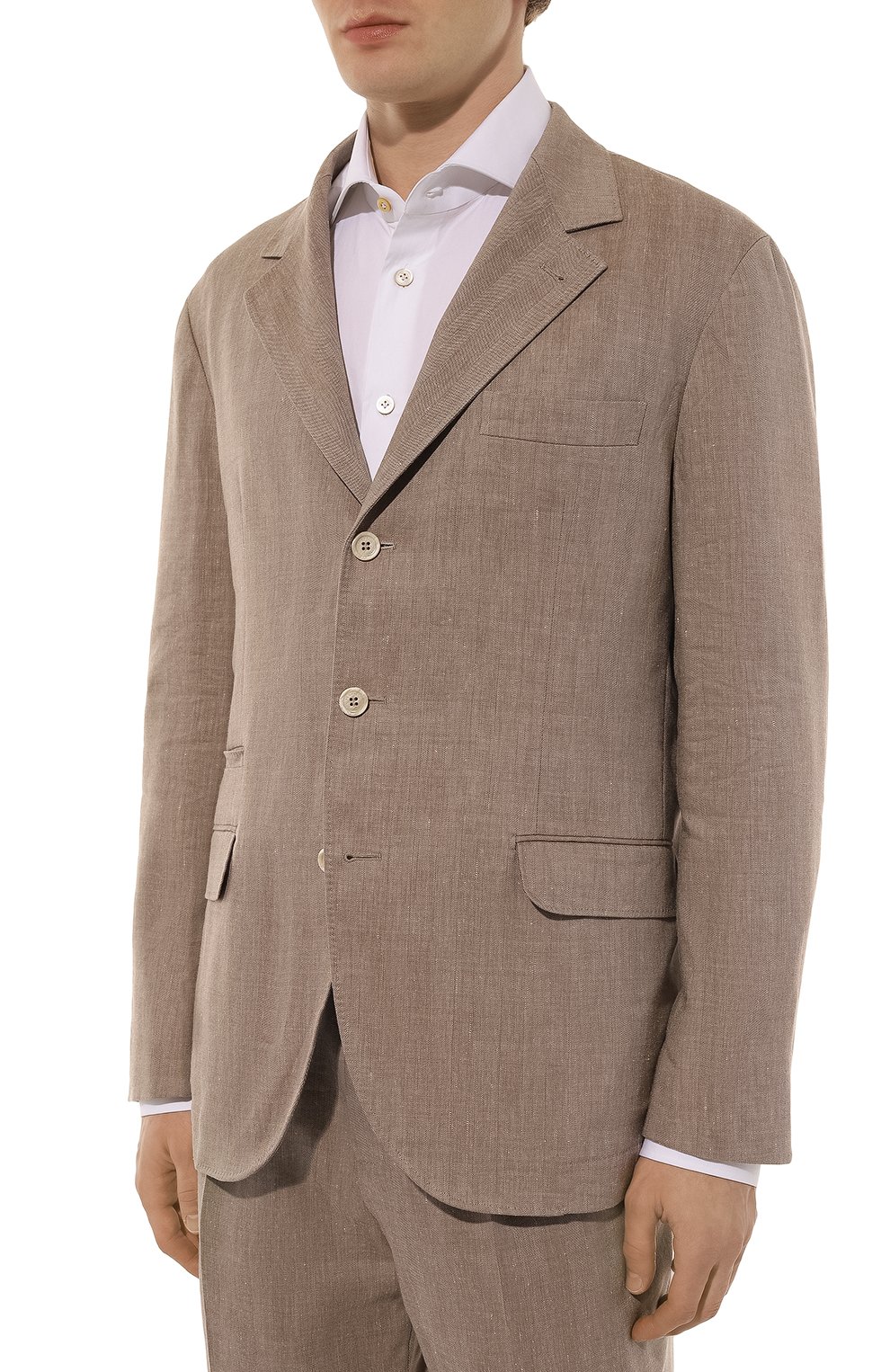 Костюм изо льна и шерсти BRUNELLO CUCINELLI, арт. MS465LDTR, фото 3