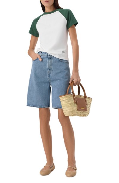 Хлопковая футболка JACQUEMUS белого цвета по цене 31150 руб., арт. 25E251JS205, фото 2 Хлопковая футболка JACQUEMUS, арт. 25E251JS205, фото 2