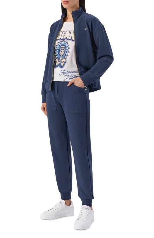 Хлопковая футболка Aeronautica Militare TS2511DJ00638 Белый  TS2511DJ00638 Фото 2