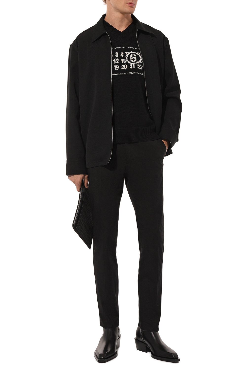 Кожаные казаки FENDI, арт. 7U1615 NA7, фото 2