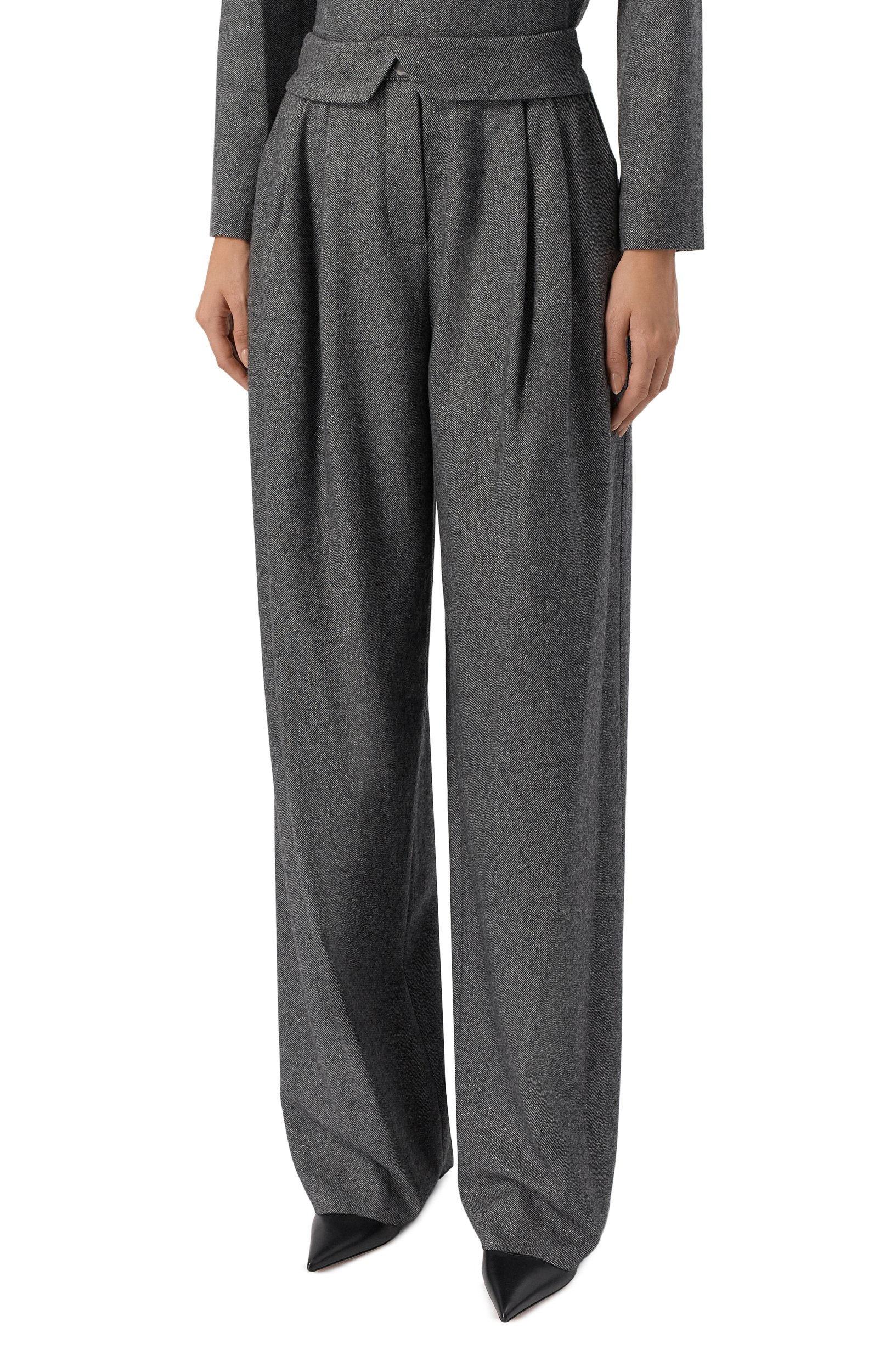 Брюки из шерсти и вискозы EMPORIO ARMANI, арт. EW004245/AF24401, фото 3