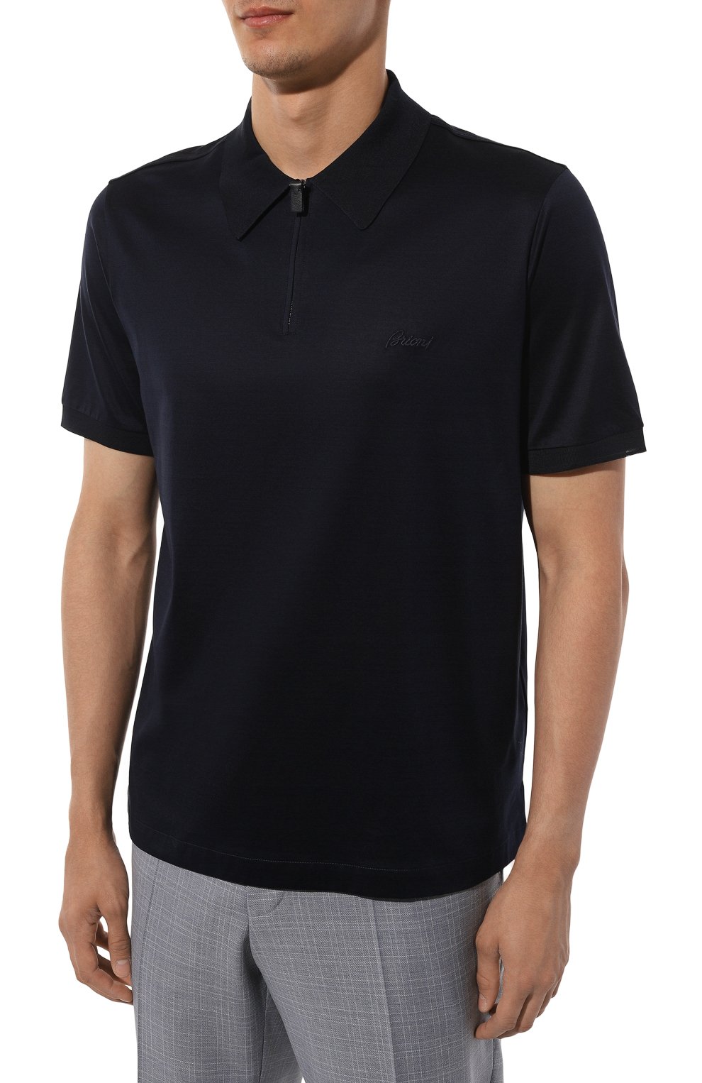 Хлопковое поло BRIONI, арт. UJ9L0L/PZ600, фото 3