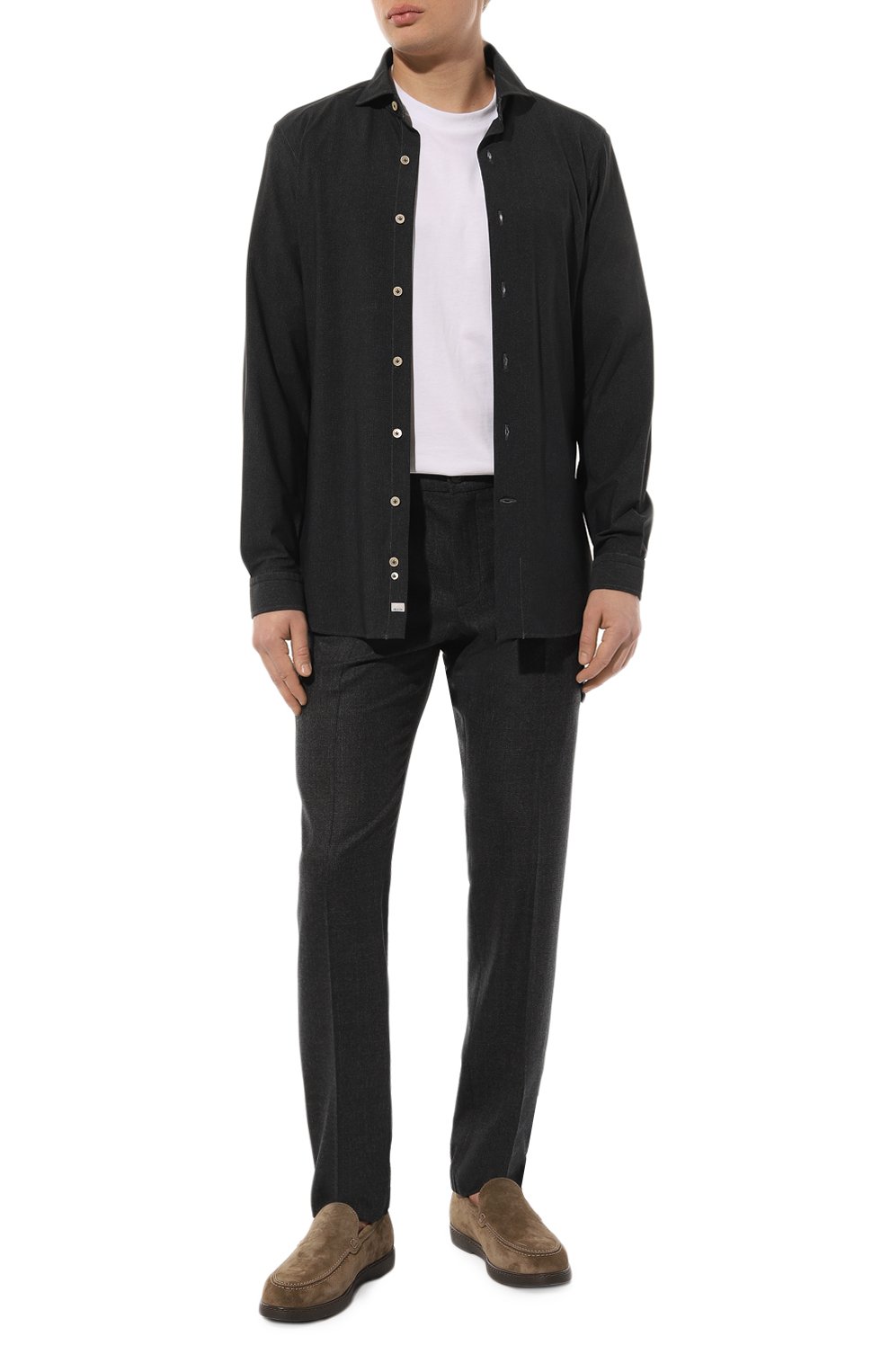 Шерстяные брюки-карго STEFANO RICCI темно-серого цвета по цене 108000 руб., арт. M1T3300082/T029HC, фото 2 Шерстяные брюки-карго STEFANO RICCI, арт. M1T3300082/T029HC, фото 2