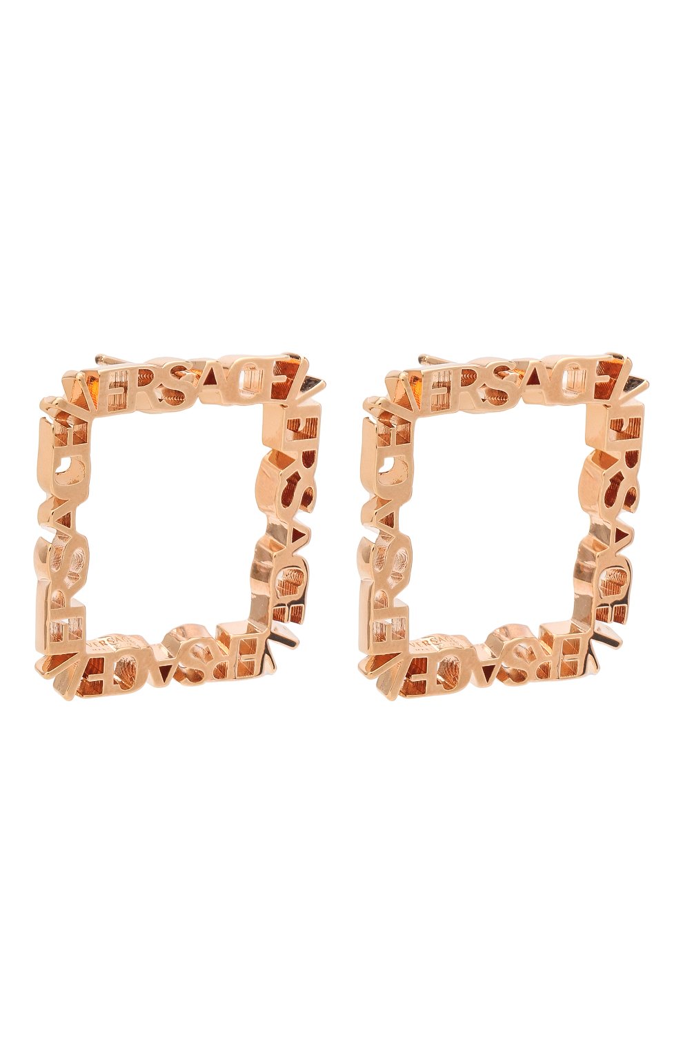 Серьги VERSACE золотого цвета по цене 49950 руб., арт. 1002272/1A00620, фото 3 Серьги VERSACE, арт. 1002272/1A00620, фото 3