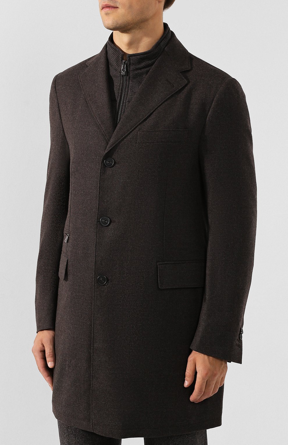 Шерстяное пальто CORNELIANI, арт. 841590-9813400/00, фото 3