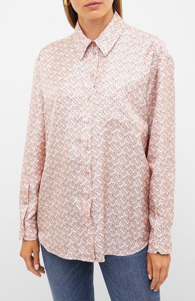 Шелковая рубашка BURBERRY, арт. 8028960, фото 3