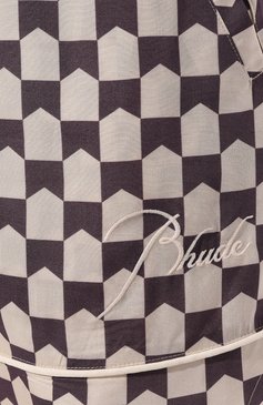 Мужские шорты из вискозы RHUDE разноцветного цвета, арт. RHPS24SH02071141 | Фото 5 (Материал внешний: Вискоза; Материал сплава: Проставлено; Драгоценные камни: Проставлено; Длина Шорты М: До колена; Принт: С принтом; Случай: Повседневный; Стили: Спорт-шик)