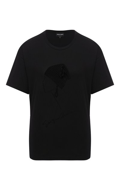 Женская хлопковая футболка GIORGIO ARMANI, арт. 6HAM62/AJMCZ