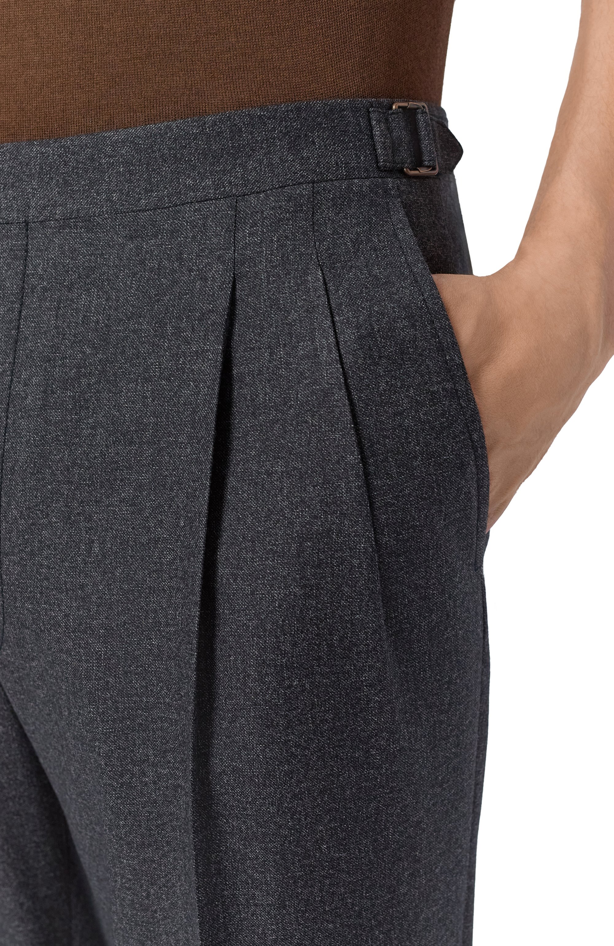 Брюки из шерсти и хлопка CORNELIANI, арт. 284L21/2A18216, фото 5