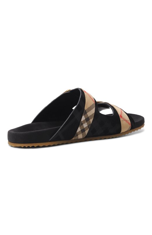 Комбинированные шлепанцы Urchin Burberry 8118890 Чёрный  8118890 Фото 4