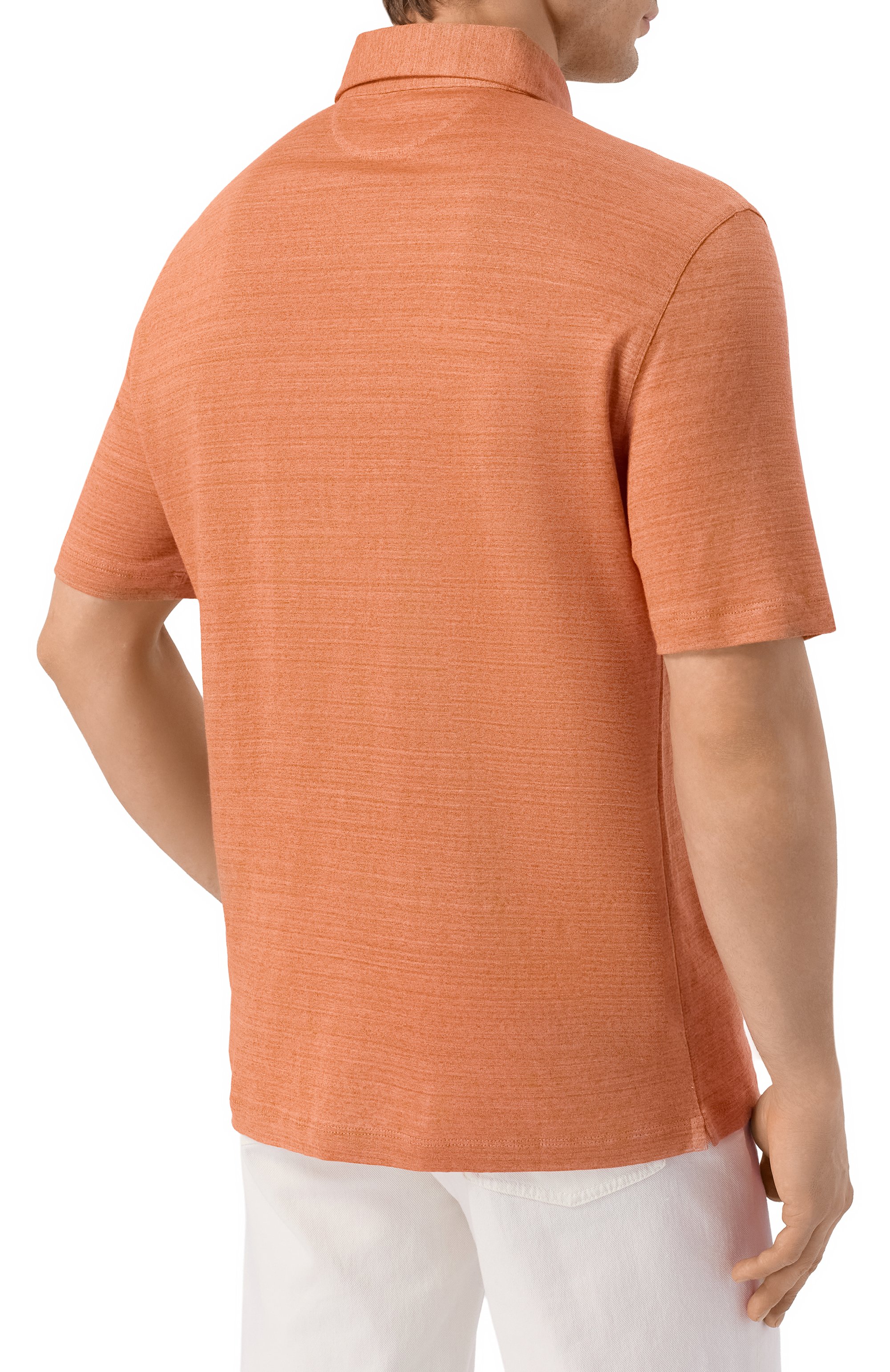 Поло изо льна и хлопка BRUNELLO CUCINELLI, арт. MR8273915, фото 4