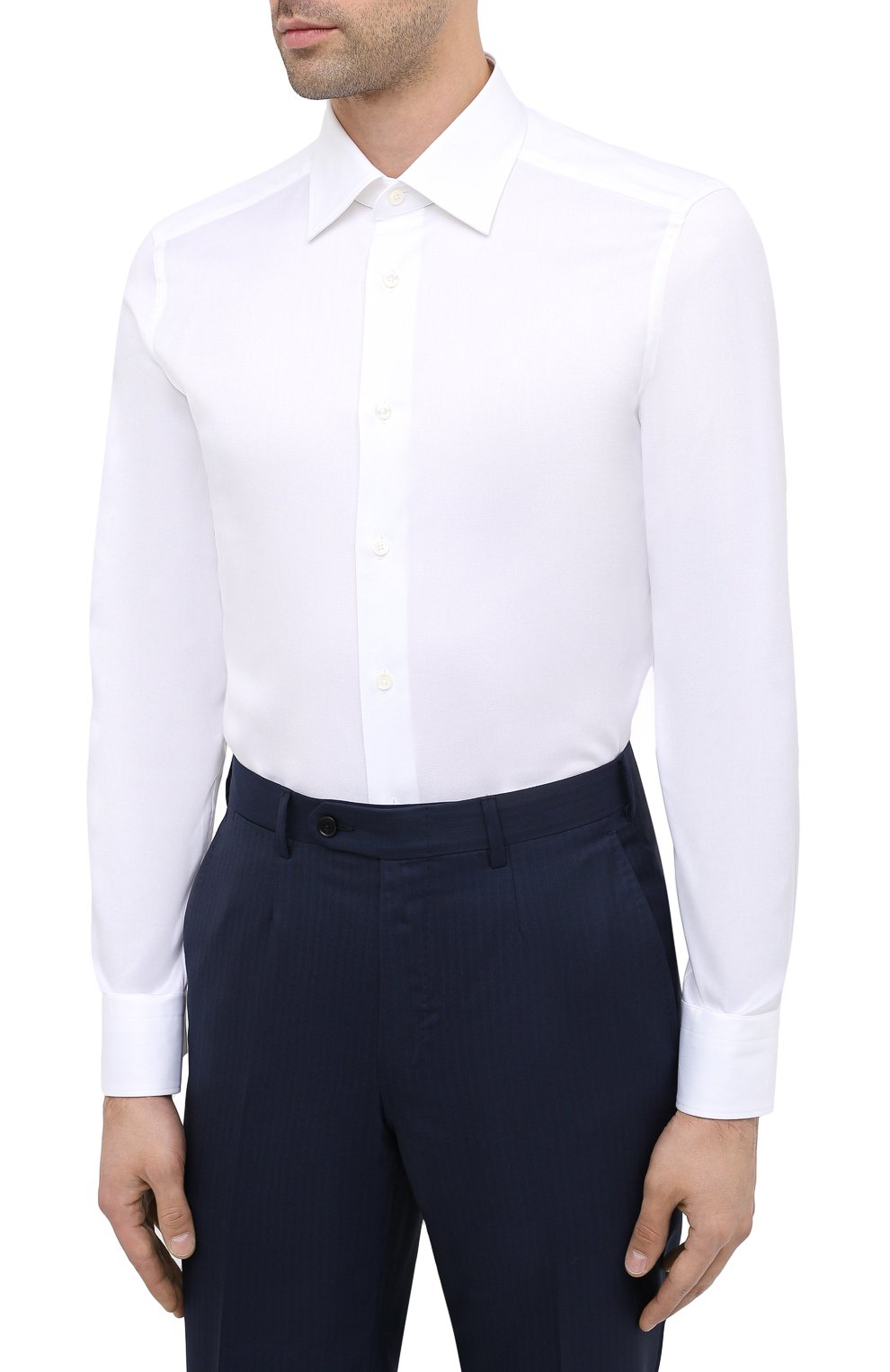 Хлопковая сорочка ZEGNA, арт. 804004/9MS0PA, фото 3