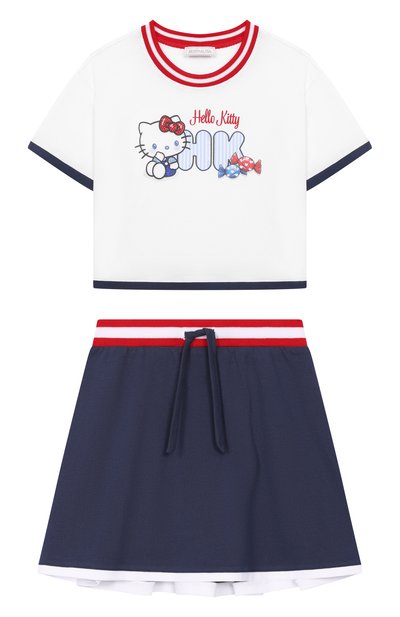 Комплект из футболки и юбки MONNALISA, арт. 19G502