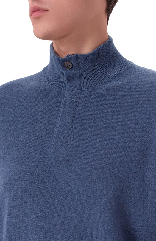 Кашемировый джемпер Corneliani 26M533-2625185 Синий  26M533-2625185 Фото 5