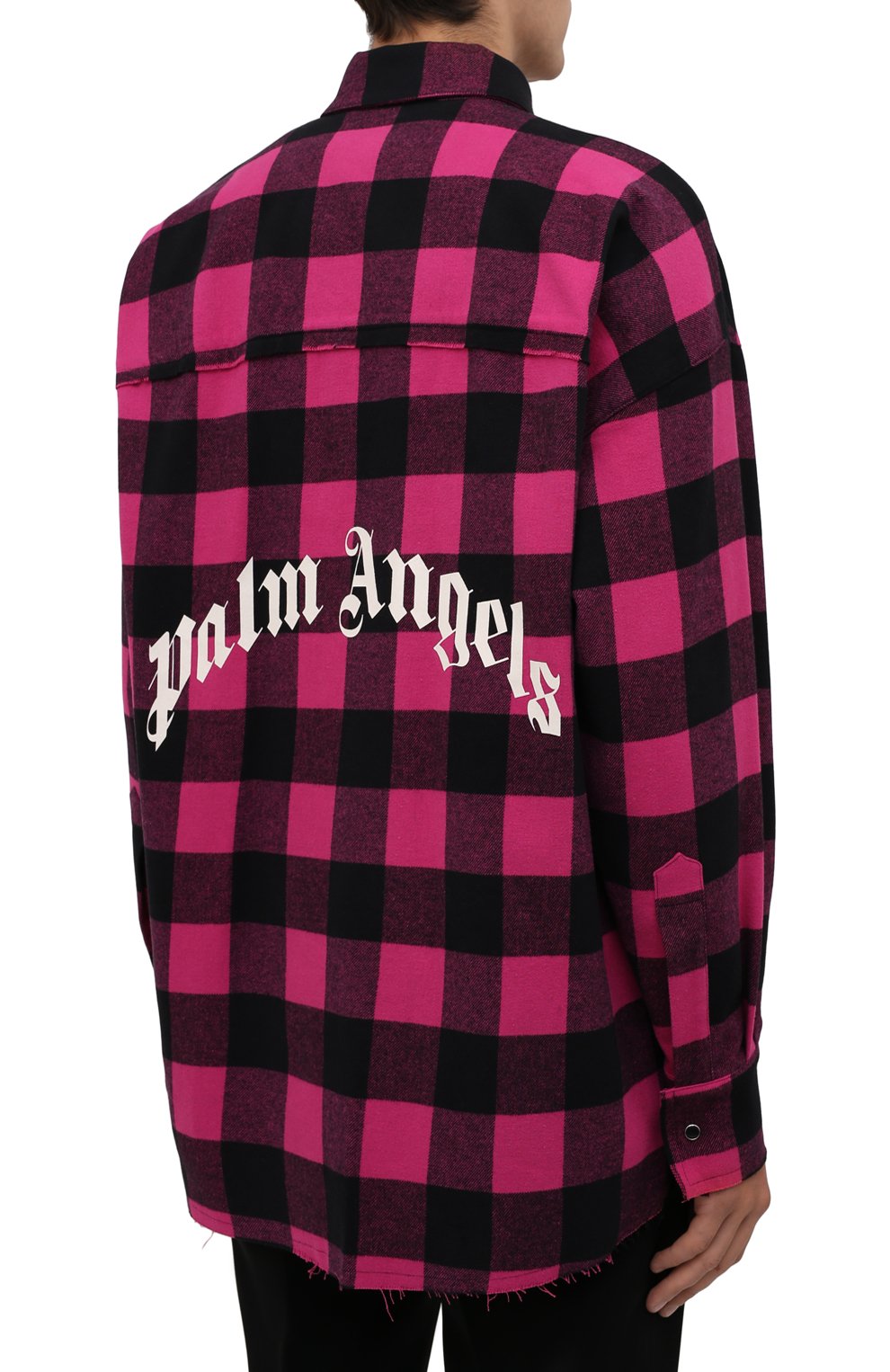 Хлопковая рубашка PALM ANGELS, арт. PMGA079F21FAB0013205, фото 4