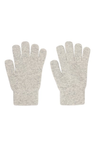 Кашемировые перчатки YVES SALOMON ENFANT светло-серого цвета по цене 11900 руб., арт. 23WEA501XXCARD, фото 2 Кашемировые перчатки YVES SALOMON ENFANT, арт. 23WEA501XXCARD, фото 2