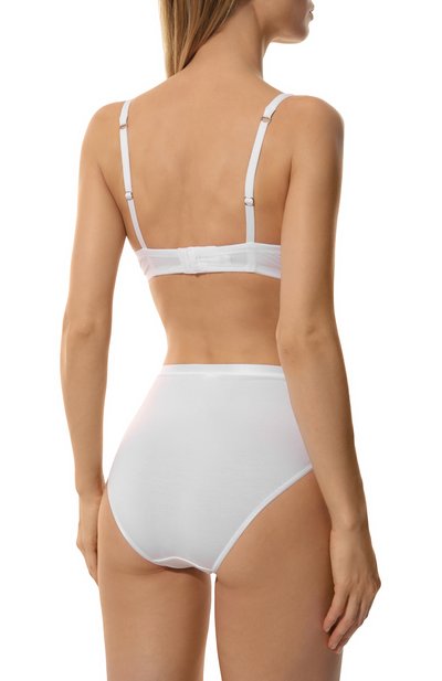 Трусы-слипы с завышенной талией HANRO белого цвета по цене 5800 руб., арт. 071254, фото 3 Трусы-слипы с завышенной талией HANRO, арт. 071254, фото 3