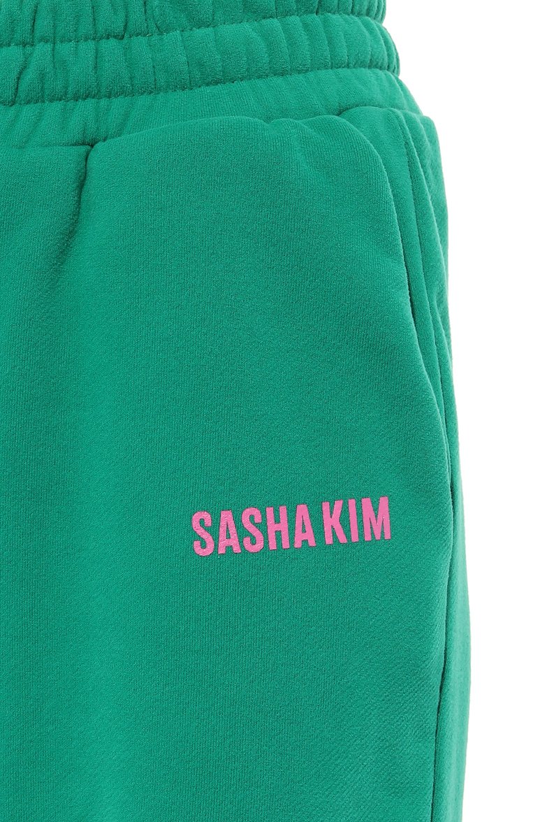 Женский хлопковый костюм SASHA KIM зеленого цвета, арт. УТ-00000625 | Фото 6 (Материал внешний: Хлопок; Длина (для топов): Стандартные; Рукава: Длинные; Длина (брюки, джинсы): Стандартные; Стили: Спорт-шик; Кросс-КТ: Трикотаж; Женск�ое Кросс-КТ: Костюм-спорт; Региональные ограничения белый список (Axapta Mercury): Не проставлено; Нос: Не проставлено)