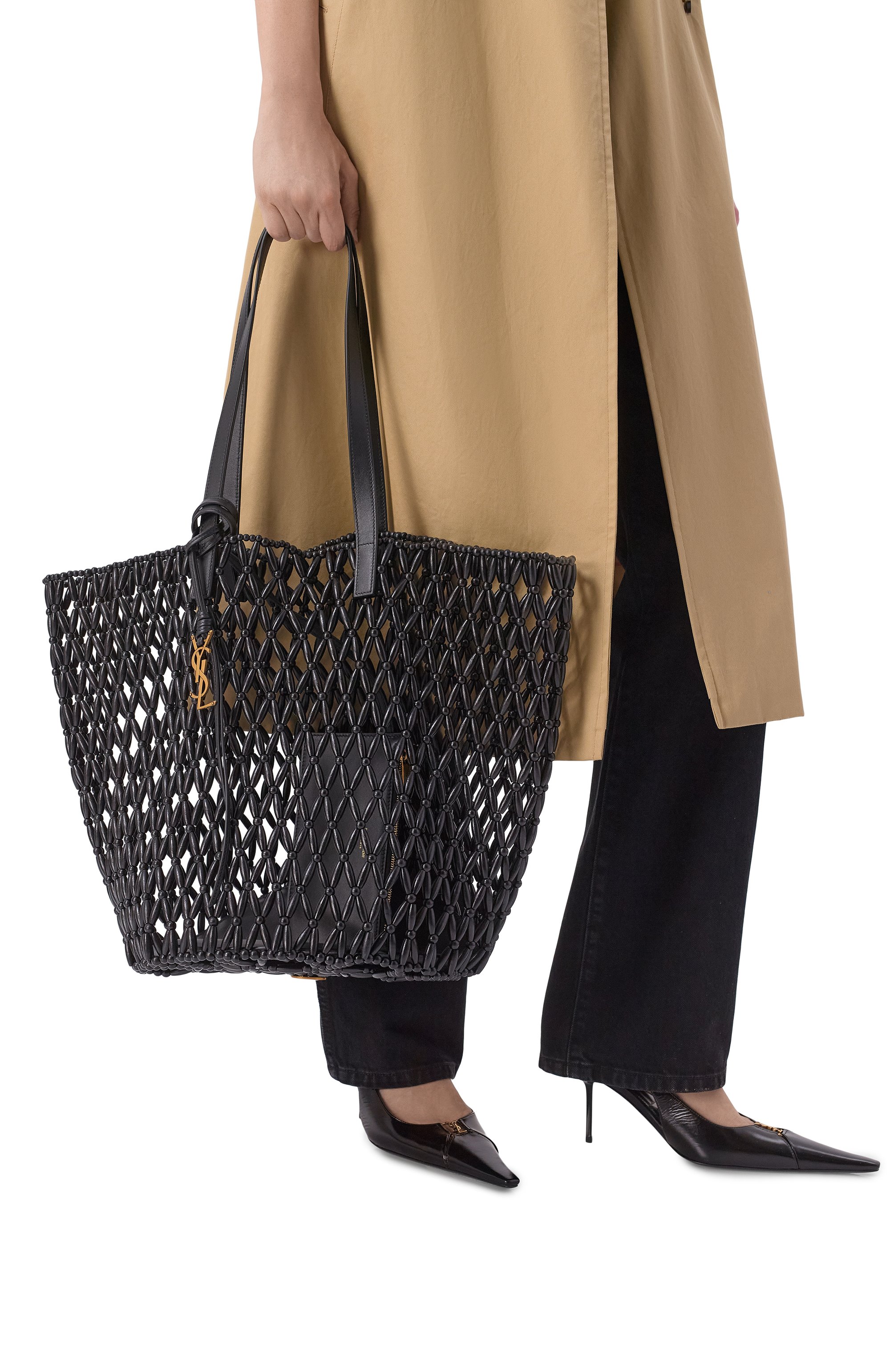 Сумка-тоут panier medium SAINT LAURENT, арт. 862074/KAAAY, фото 2