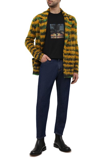 Кардиган SAINT LAURENT разноцветного цвета по цене 240500 руб., арт. 645780/YAWS2, фото 2 Кардиган SAINT LAURENT, арт. 645780/YAWS2, фото 2