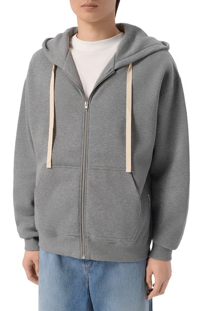 Хлопковая толстовка JIL SANDER серого цвета по цене 164500 руб., арт. J22HG0118/J20133, фото 3 Хлопковая толстовка JIL SANDER, арт. J22HG0118/J20133, фото 3
