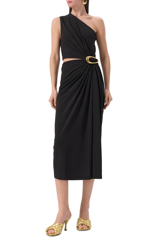 Платье из вискозы Bottega Veneta 812325/V4YX0 Чёрный  812325/V4YX0 Фото 3