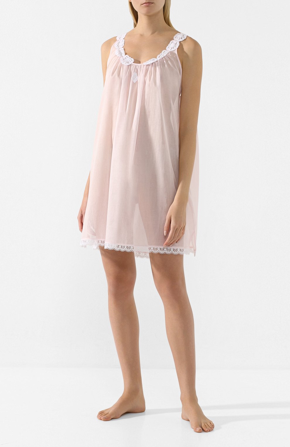 Хлопковая сорочка CELESTINE розового цвета по цене 24850 руб., арт. 30002535/ELLA-1 BD, фото 2 Хлопковая сорочка CELESTINE, арт. 30002535/ELLA-1 BD, фото 2