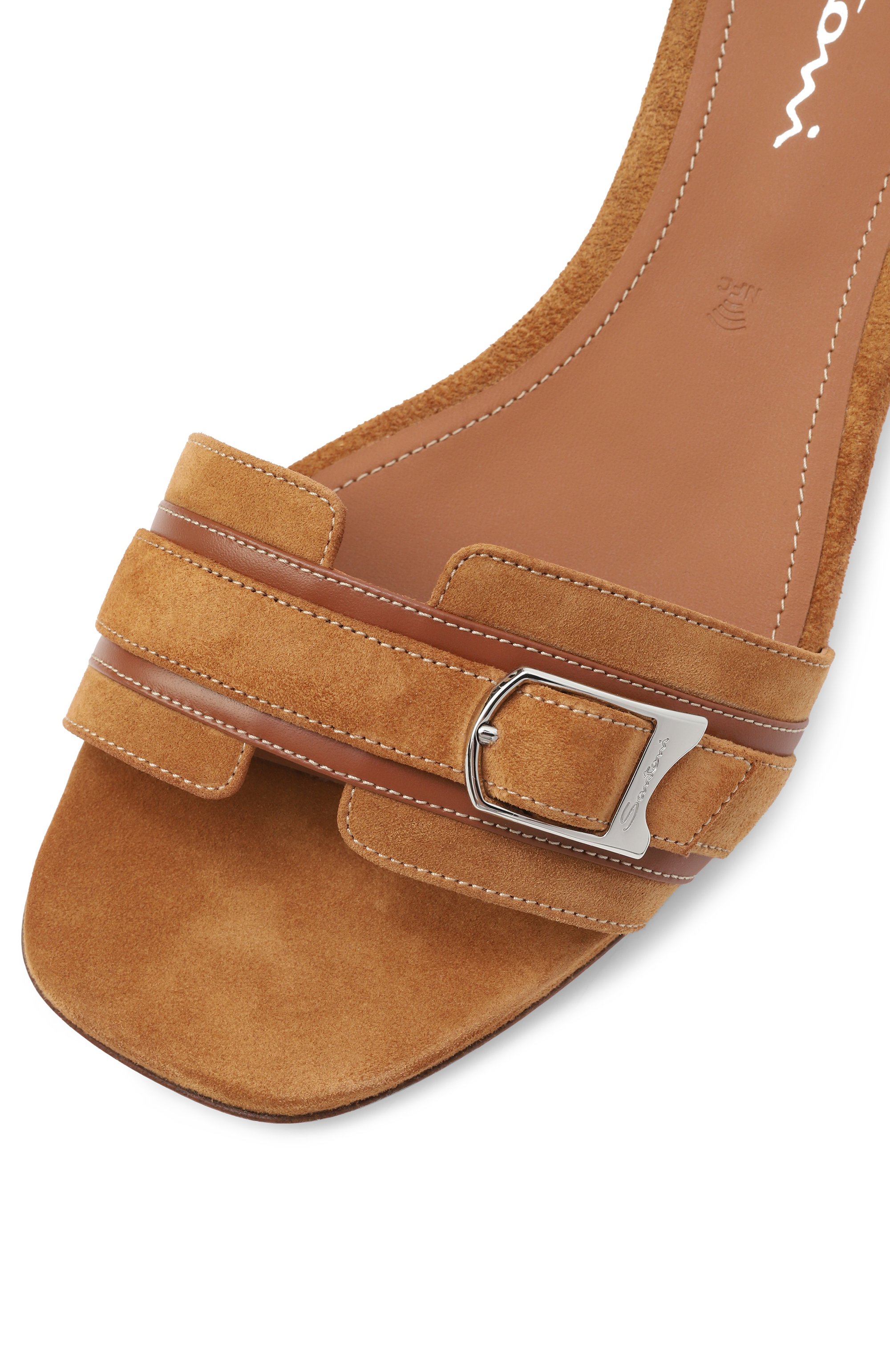 Замшевые мюли SANTONI, арт. WHVG71570HA2TPIH, фото 7