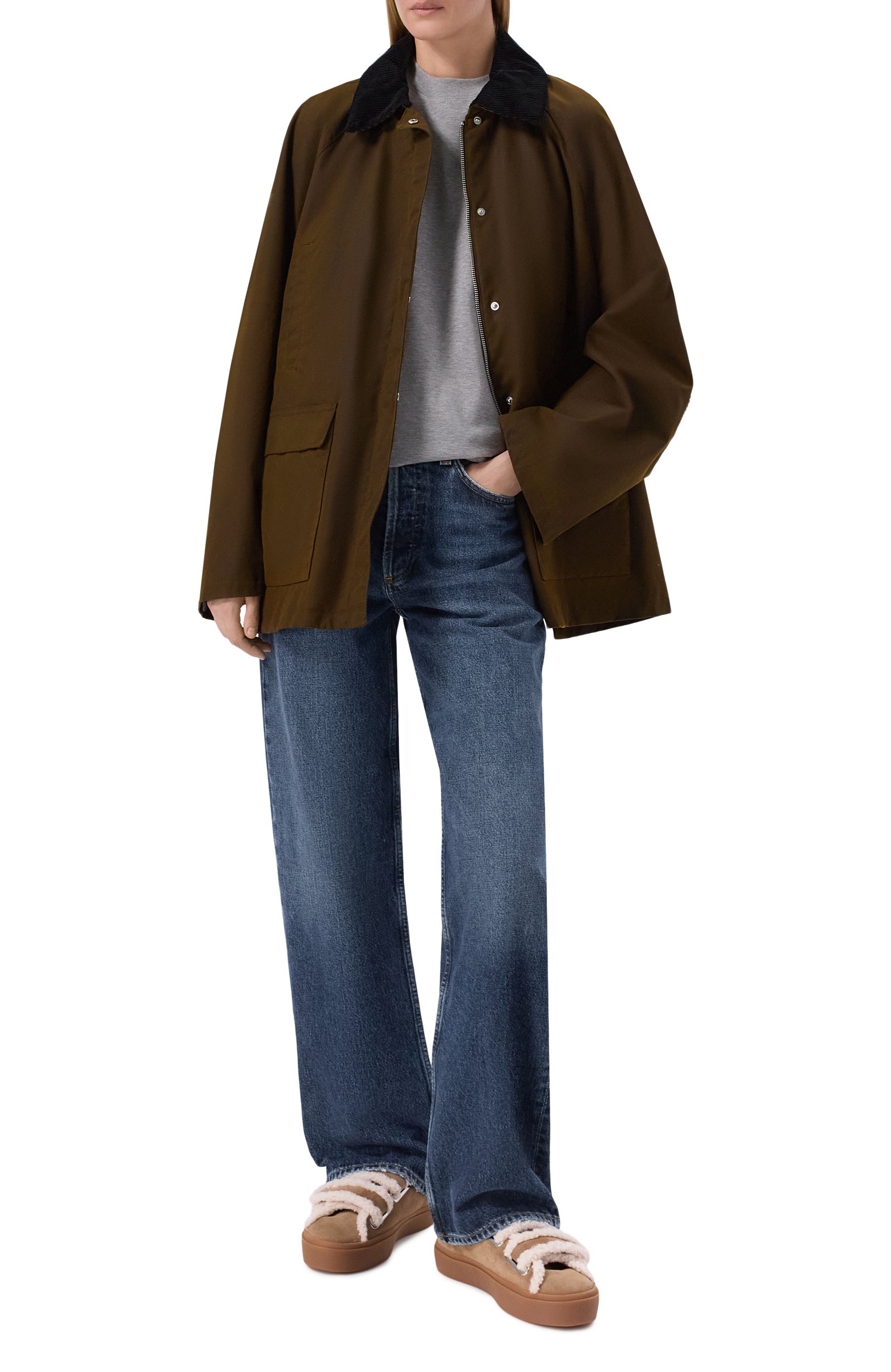 Замшевые кеды shearling low velcro INUIKII бежевого цвета по цене 29950 руб., арт. 1001.001.0231, фото 3 Замшевые кеды shearling low velcro INUIKII, арт. 1001.001.0231, фото 3