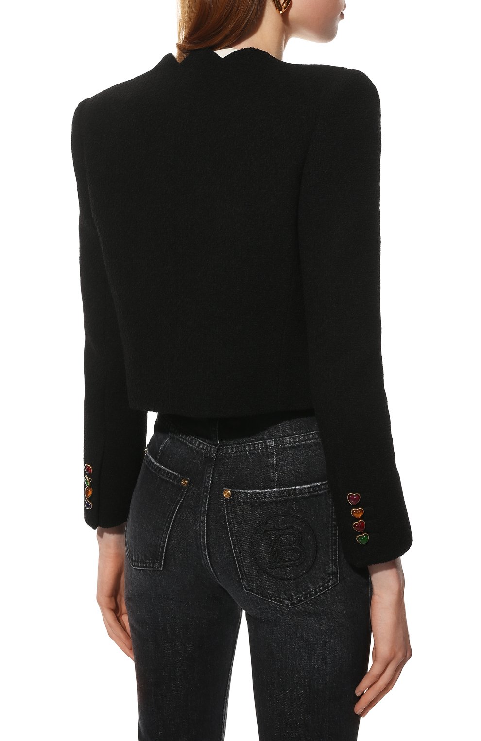 Шерстяной жакет SAINT LAURENT, арт. 686538/Y3C73, фото 4