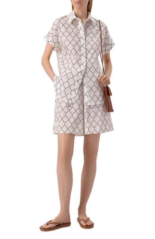 Хлопковая рубашка Max Mara SPONDA 2516111029 Белый  SPONDA 2516111029 Фото 2