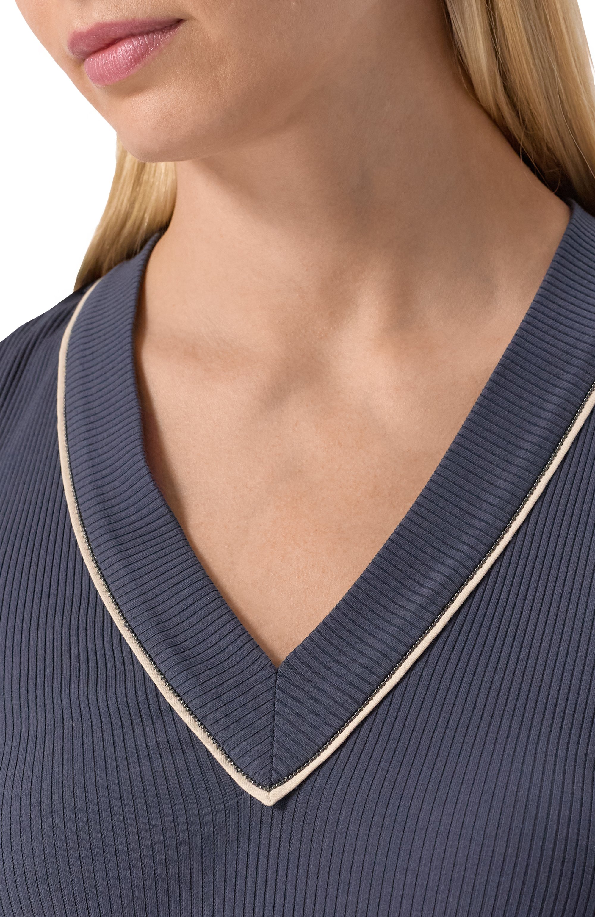 Хлопковый топ BRUNELLO CUCINELLI, арт. MG902FP312, фото 5