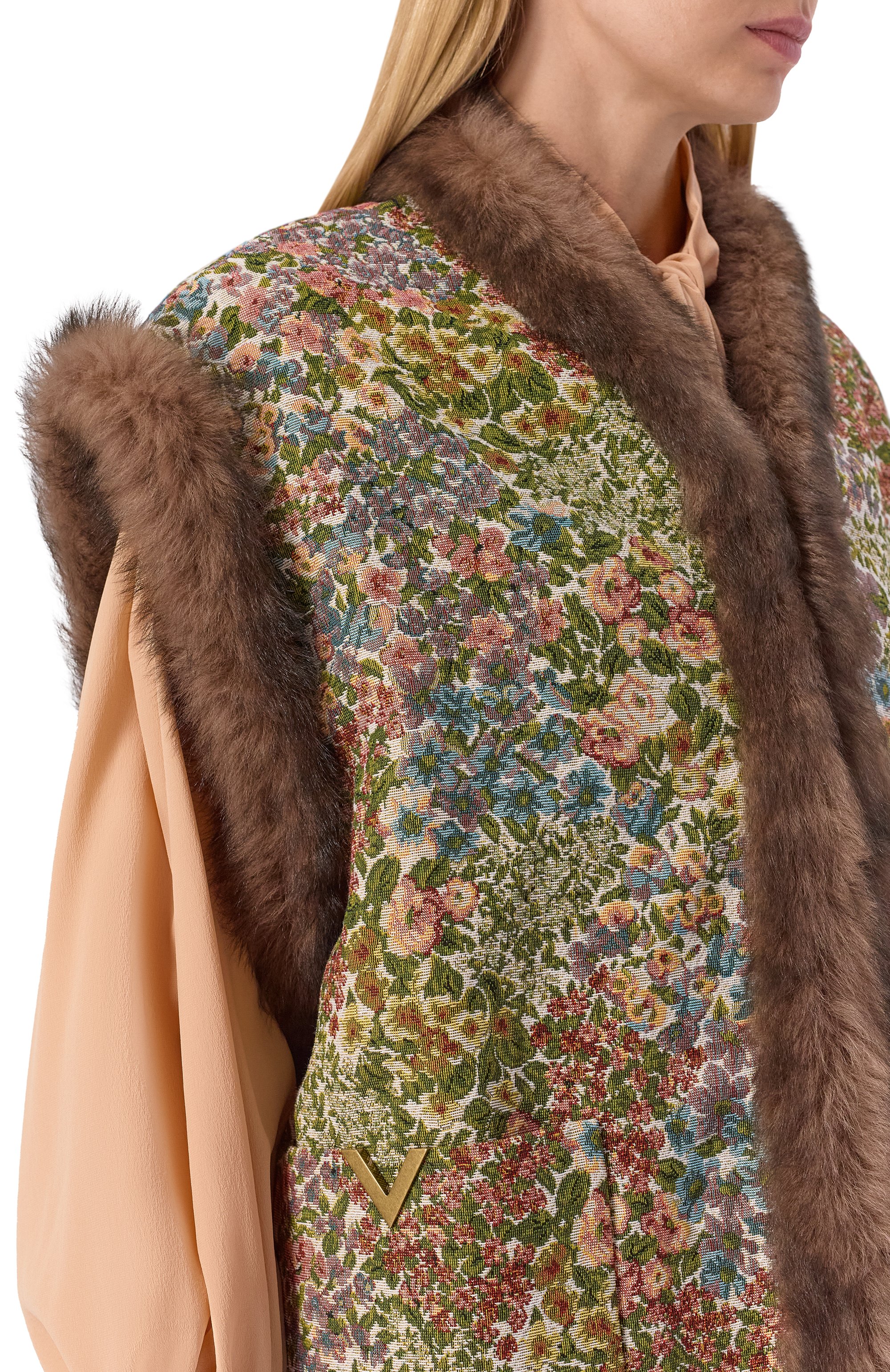 Жилет с отделкой из ягненка VALENTINO, арт. 8B3CF0T2/9YL, фото 5