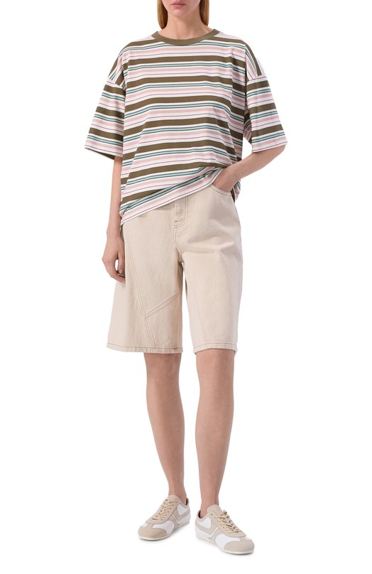 Джинсовые шорты Halfboy HS261WB004 DM013/BERMUDA Кремовый  HS261WB004 DM013/BERMUDA Фото 2